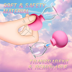 Nipple Sucker Adult Sex Toys 1 Pair BDSM Nipple Toys Stimulator for Couples Pleasure, Manual Suction Mini Foreplay Flirting Nipple Pump for Women Sex, Nipple Corrector for Inverted Flat Shy Nipples