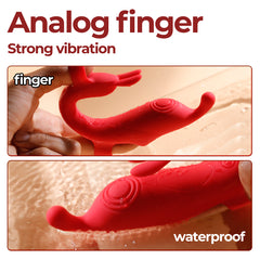 Teasing rabbit finger massage vibrators for women