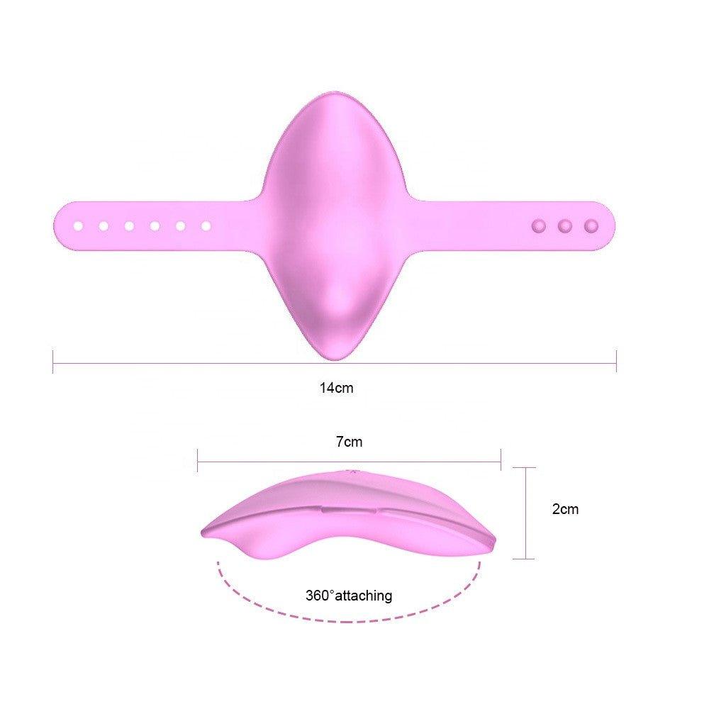 Wireless remote control vibrator toy shown in front view