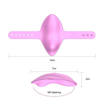 Wireless remote control vibrator toy shown in front view