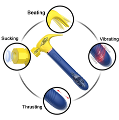 hammer-shaped sucking telescopic vibrator