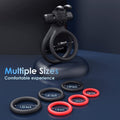 7 Different Sizes Soft Silicone Penis Ring with Vibration - Seductiva