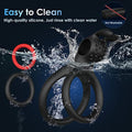 7 Different Sizes Soft Silicone Penis Ring with Vibration - Seductiva