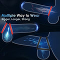 7 Different Sizes Soft Silicone Penis Ring with Vibration - Seductiva