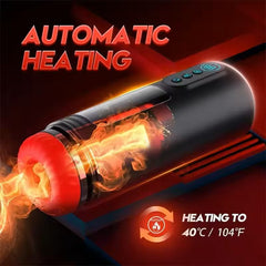 Vibrating and Thrusting Modes Men Masturbators with LCD Display