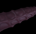 Seductiva oversized fantasy anal dildo in artistic seahorse shape