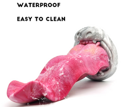Colorful wolf tongue dildos anal toys