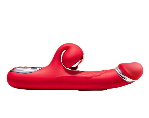 Electric shock heating vibrator photographed against clean background