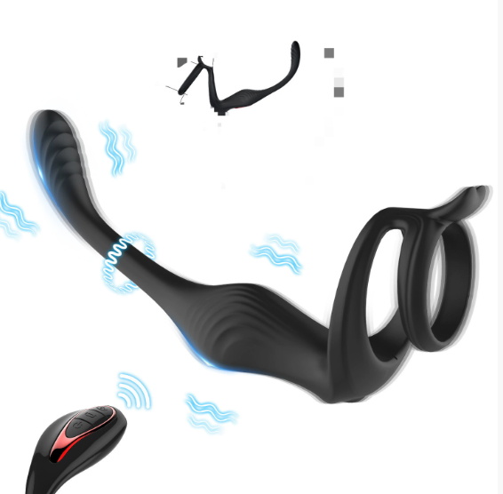 Prostate vibration lock sperm ring masturbators