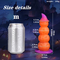 SM Halloween pumpkin-shaped luminous dildo