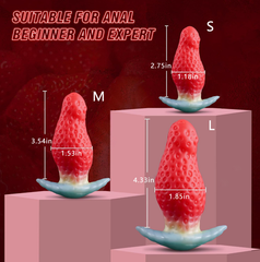 strawberry-shaped Multiple sizes anal plug