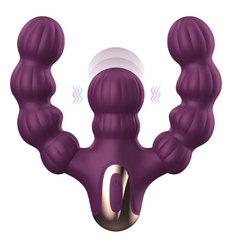 Pull bead stick Two-end vvibrating massage