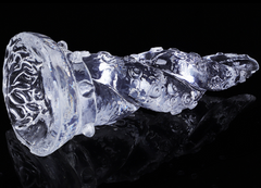 Special-shaped anal plug dildo crystal double dragon