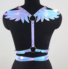Wearing wings harness queen training bondage bondage strap
