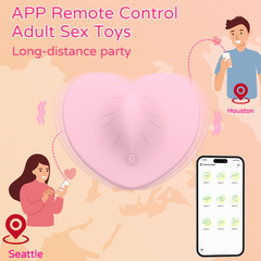 Heart-shaped APP and Remote control  vibrator
