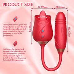 Rose Sex Toys Dildo Vibrator - Seductiva