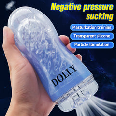 Male transparentTelescopic Rotating Masturbators