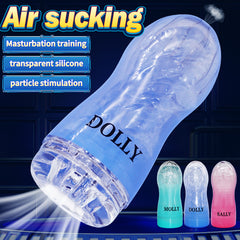 Male transparentTelescopic Rotating Masturbators