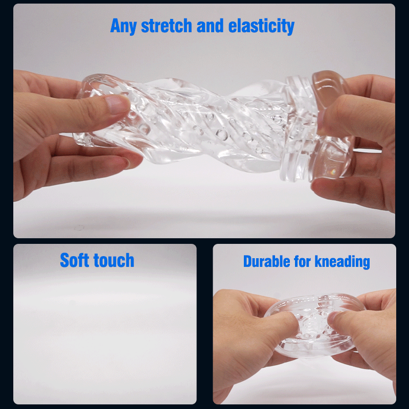 GIF of rotating telescopic male masturbator in action