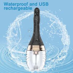 Electric water spray vibrating enema for anal