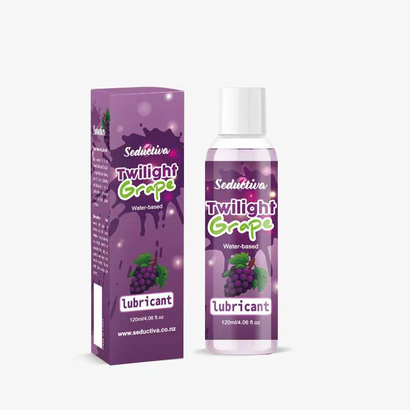 Seductiva Twilight Grape water-based lubricant (120ml) – bottle and box packaging