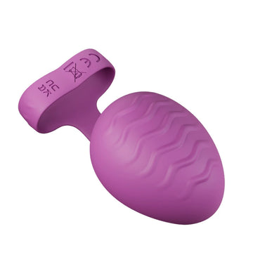 Pink Purple 2-Finger Teasing Vibrating Finger Cot, 10 Vibration Modes
