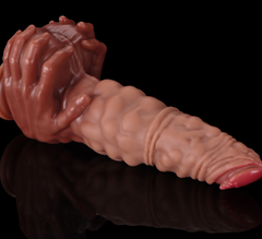 Muscle shaped hand grab dildos