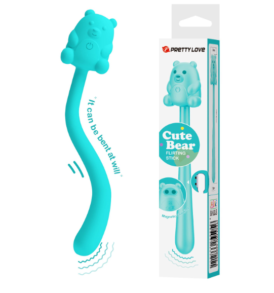 The bear-shaped vibrator is small and portable for women