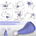 Christmas hat vibrator usage collage — handheld stimulation positions, “More Pleasure Waiting to Be Discovered” feature image