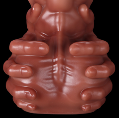 Muscle shaped hand grab dildos