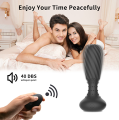 360-degree rotating bead anal plug