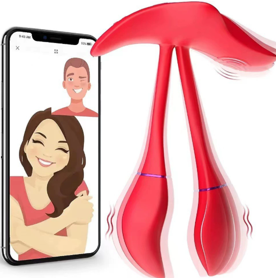 Fire Phoenix app & remote control wearable vibrator — dual arms for couples’ stimulation with phone app interface (long-distance play)