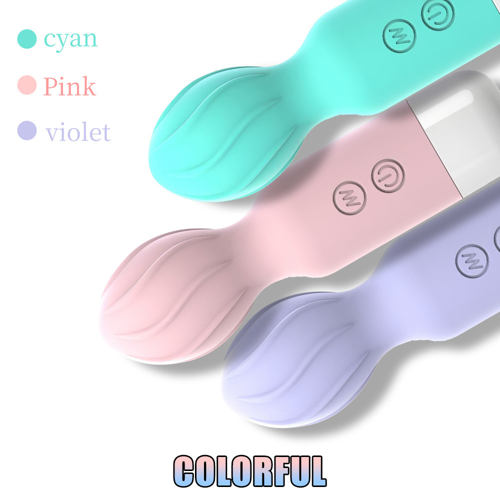 Mini Series colour options — cyan, pink and violet mini vibrating wands (colour selection image)