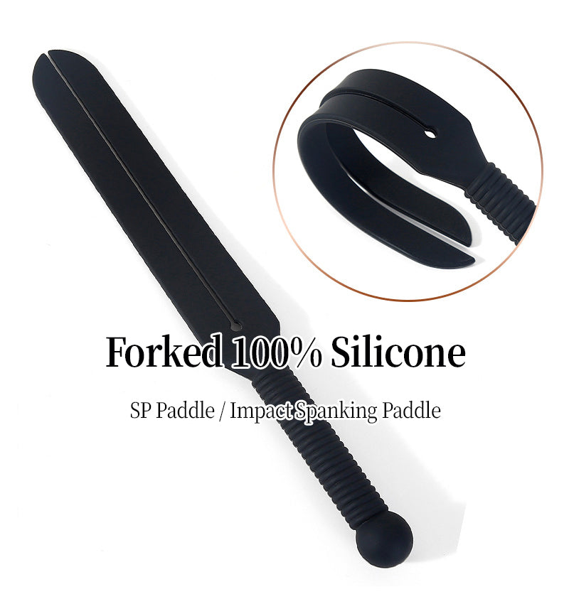 Black full silicone sword-shaped paddle
