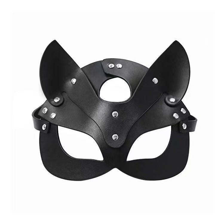 SM sexy fox-shaped leather eye mask