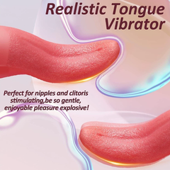 Tongue shaped vibrator