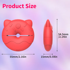 Doughnut nipple clamp G-spot stimulation vibrator