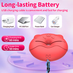 Doughnut nipple clamp G-spot stimulation vibrator
