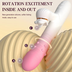 Rotating Beaded Thrusting Tongue Vibrator