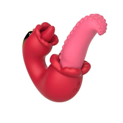 Octopus shaped tongue licking vibrator