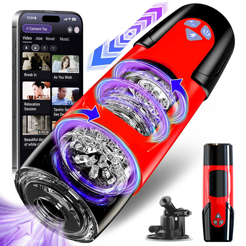 HANNIBAL Dark Knight 5 in 1 Thrusting & Rotating Male Masturbator NZ | App Control Sex Toy | Seductiva HANNIBAL Dark Knight 5 in 1 Thrusting & Rotating Male Masturbator NZ | App Control Sex Toy | Seductiva