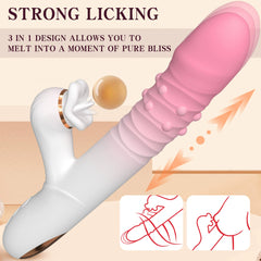 Rotating Beaded Thrusting Tongue Vibrator