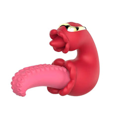 Octopus shaped tongue licking vibrator