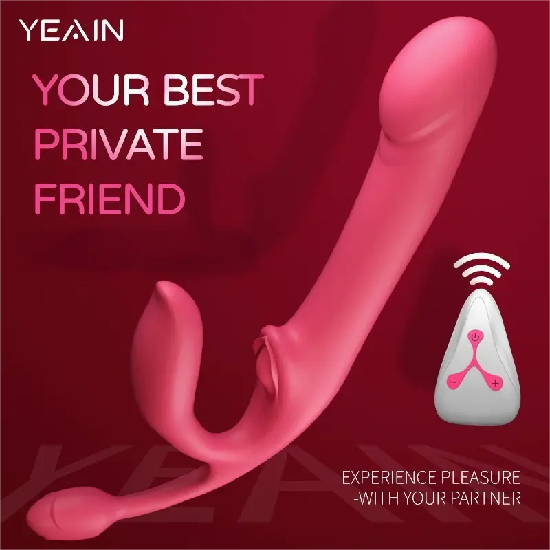 Wireless remote-controlled vibrator displayed upright with silicone design