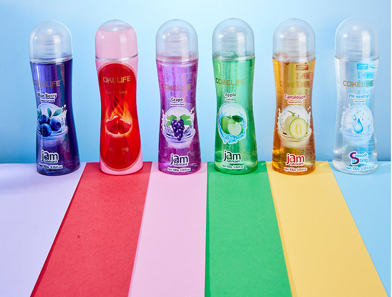 100ML fruit flavored water-based lubricant bottle shown in front view