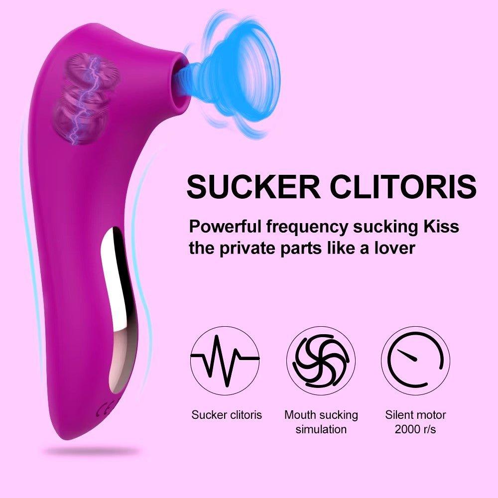 Clitoral suction stimulator highlighting vacuum suction and smooth nozzle