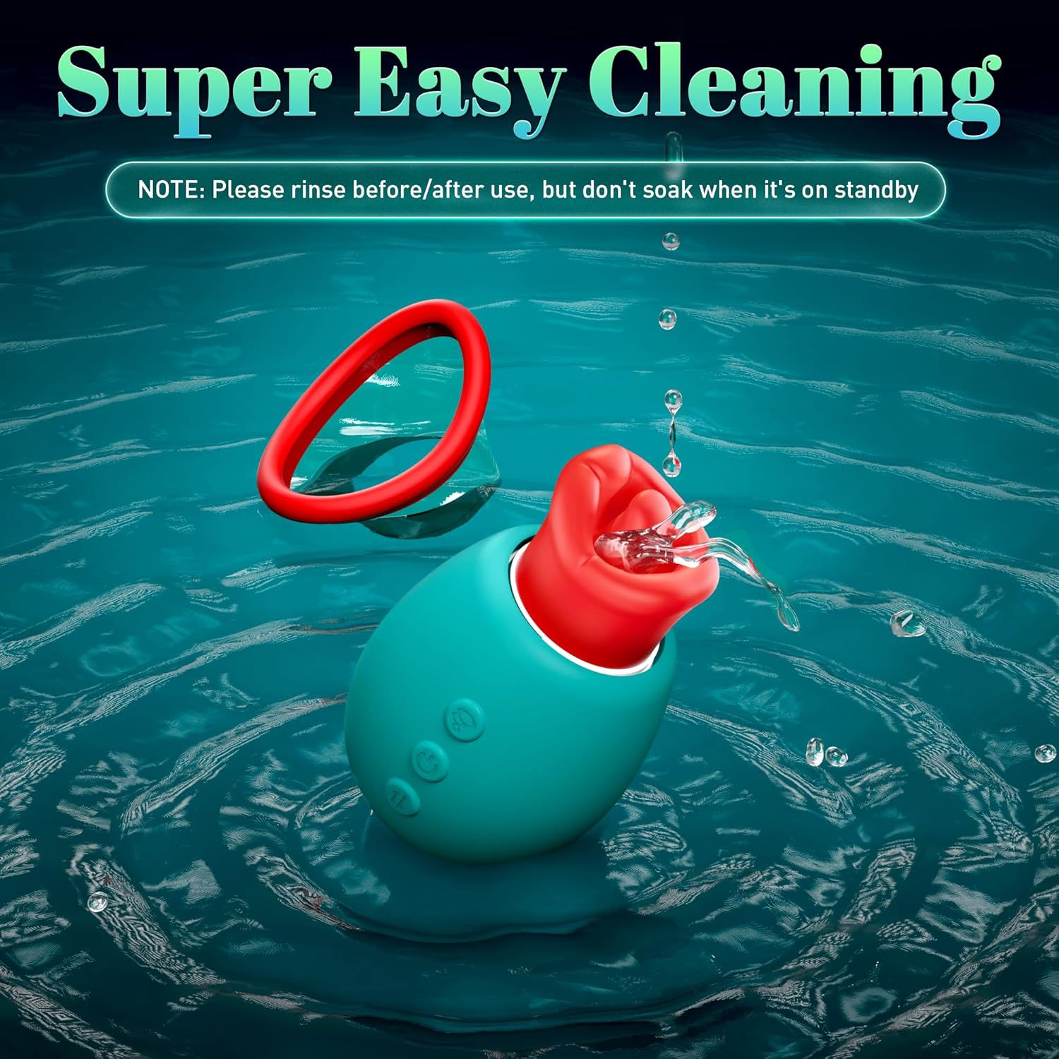 Rose vibrator showing 10 vibration modes and three suction levels