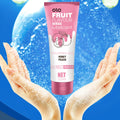 Oral sex flavored lubricant shown in soft pastel tones