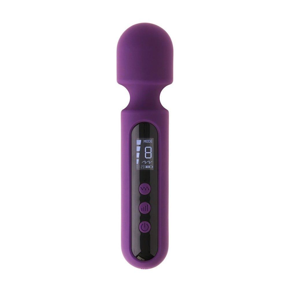 Purple version of Ema Mini Digital Wand displayed with slim handle