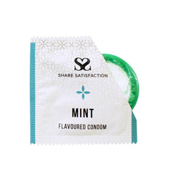 Share Satisfaction Mint Flavoured 100 Pack Of Condoms - Seductiva